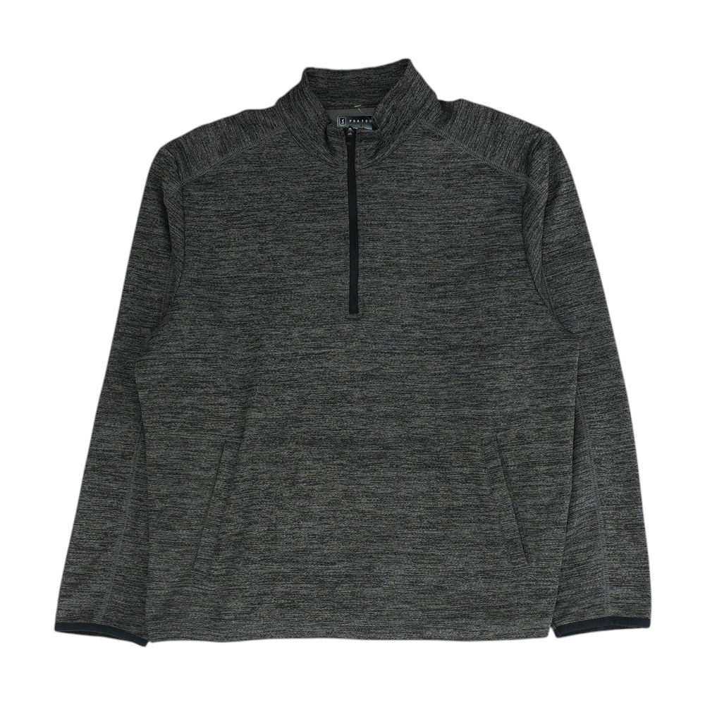 PGA Tour Gray Abstract 1/4 Zip Pullover – Image 1