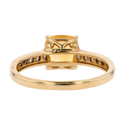 1 1/2 ctw 10K Yellow Gold Citrine Fashion Ring