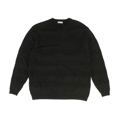 Black Striped Pullover Sweater