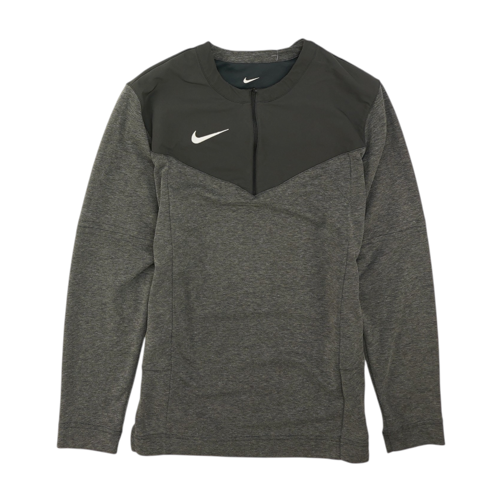 Gray Solid 1/4 Zip Pullover