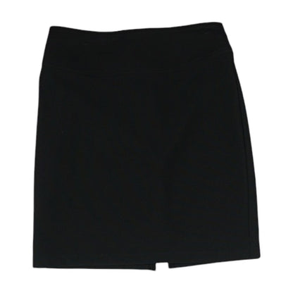Black Solid Mini Skirt
