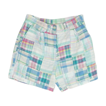 Multi Petite Plaid Chino Shorts