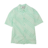 adidas Green Print Short Sleeve Button Down – Image 1
