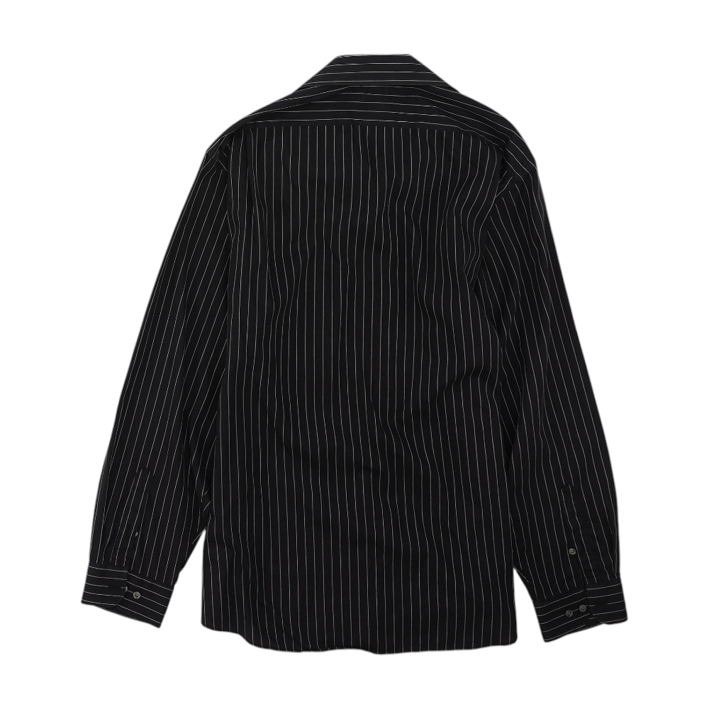Black Striped Long Sleeve Button Down