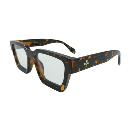 Tortoise River Square Prescription Eyewear