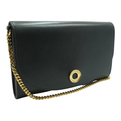 Chain Strap Wallet in Black