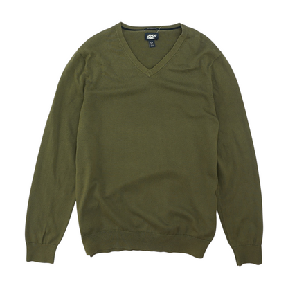 Green Tall Solid Pullover Sweater