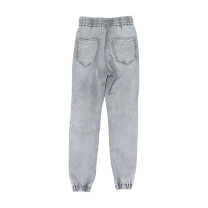 Gray Solid Jeans