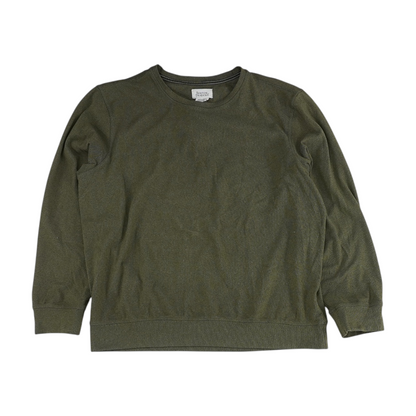 Green Solid Sweatshirt Pullover