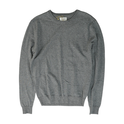 Gray Solid Pullover Sweater