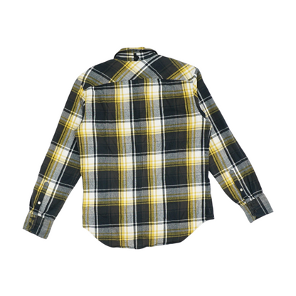 Yellow Plaid Flannel Button Down