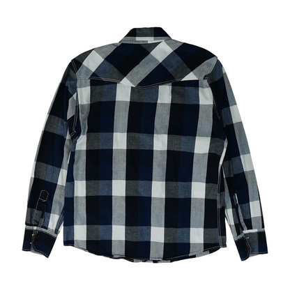Blue Check Long Sleeve Button Down