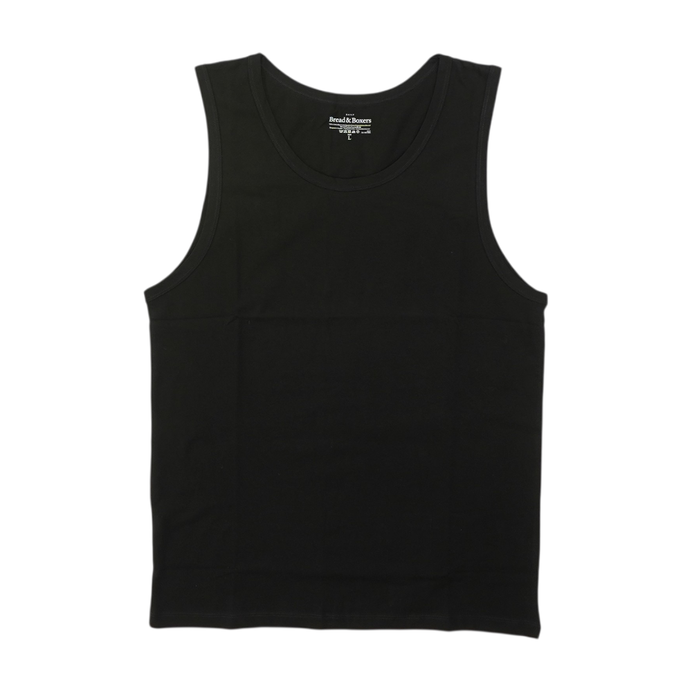 Black Solid Casual Tank