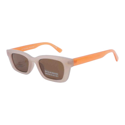 Peach Let the Real You Shine Square Sunglasses