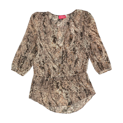 Purple Print Blouse