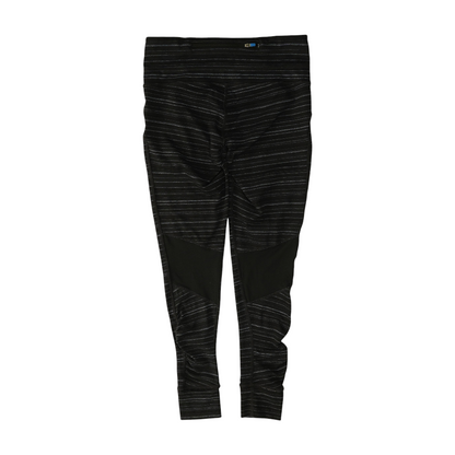 Black Striped Active Leggings