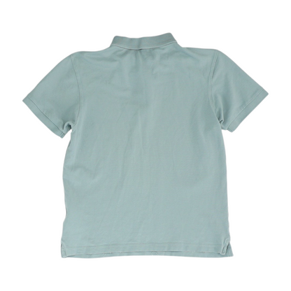 Gray Solid Short Sleeve Polo
