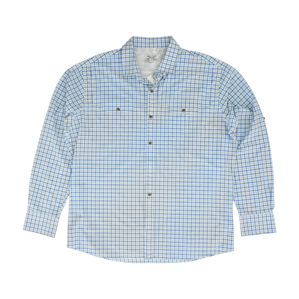 Blue Check Long Sleeve Button Down