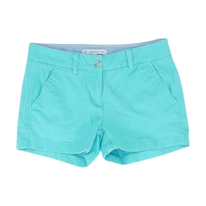 Blue Solid Chino Shorts