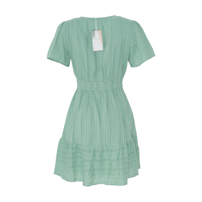 Green Floral Mini Dress