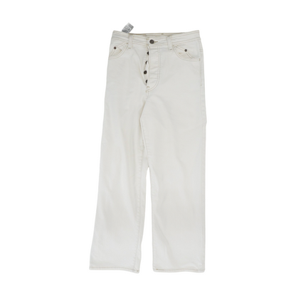 Cream Straight Jeans