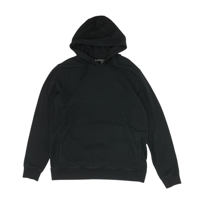 Black Solid Hoodie Pullover
