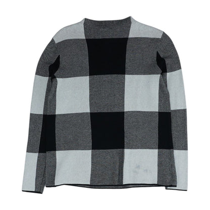 Multi Check Mockneck Sweater