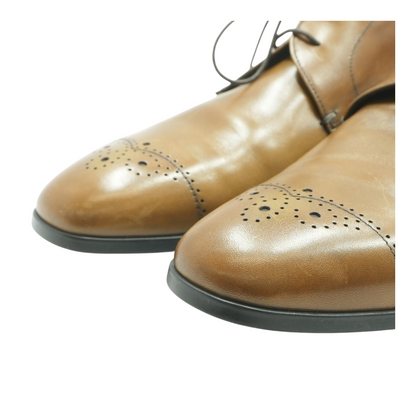 Brown Leather Derby Shoes