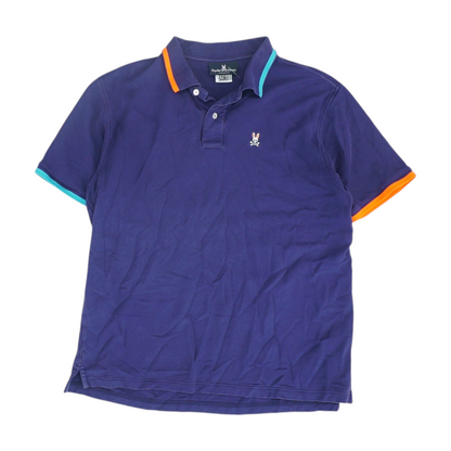 Purple Solid Short Sleeve Polo