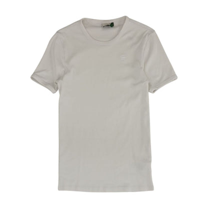 White Solid Crewneck T-Shirt