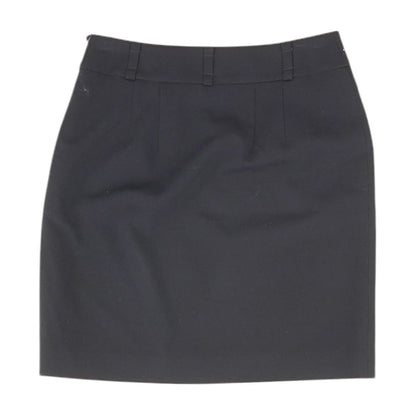 Navy Solid Mini Skirt