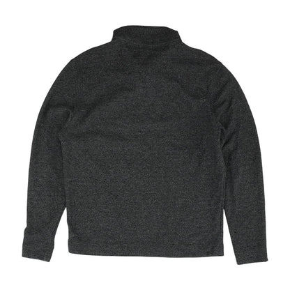 Gray Striped 1/4 Zip Pullover