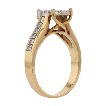 3/8 ctw 18K Two-Tone Gold Diamond Fashion Ring