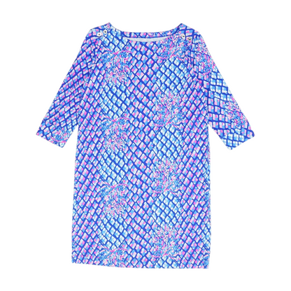 Blue Geometric Dress