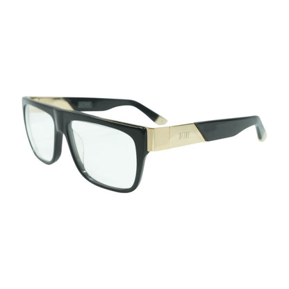 Black 22 Square Unknown Prescription Eyeglasses