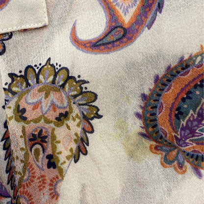 Beige Paisley Romper