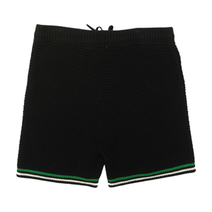Navy Tennis Crocheted Shorts