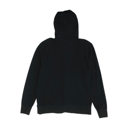 Black Solid Hoodie Pullover