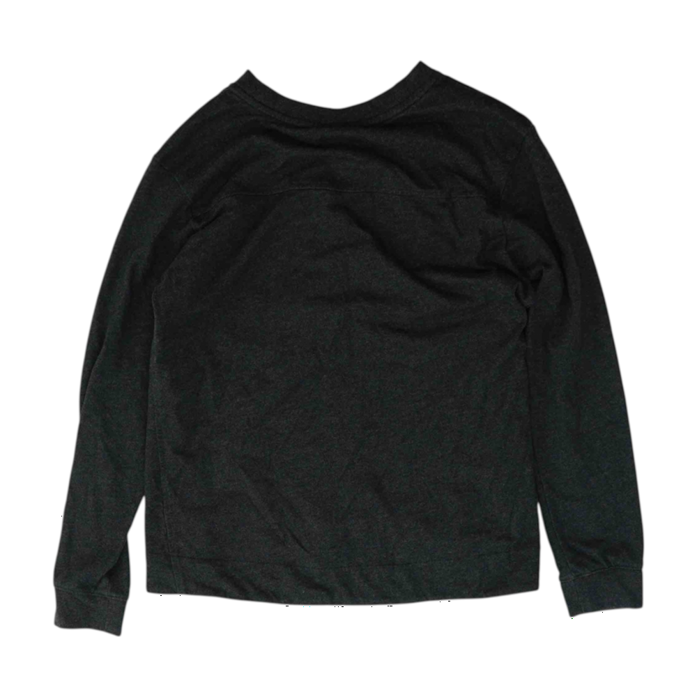 Gray Solid Sweatshirt Pullover
