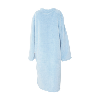 Blue Solid Robe