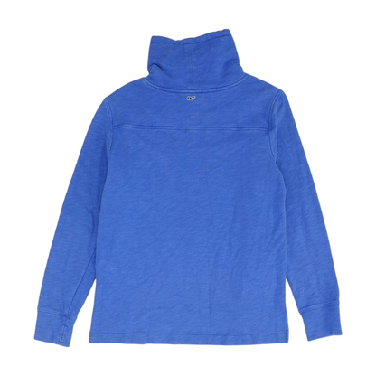 Blue Solid Sweatshirt Pullover