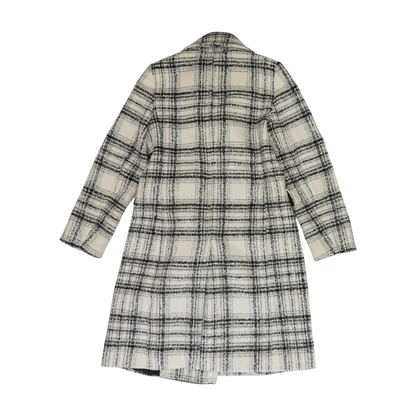 White Plaid Coat