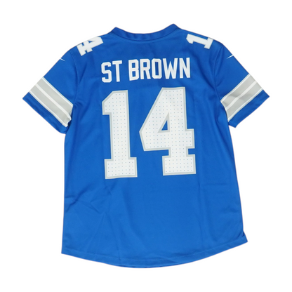 Women's Blue Detroit Lions Short Sleeve Jersey