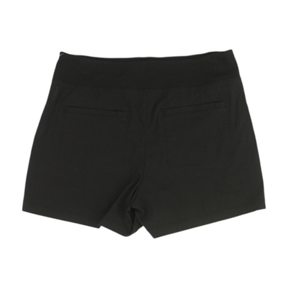 Black Solid Active Shorts