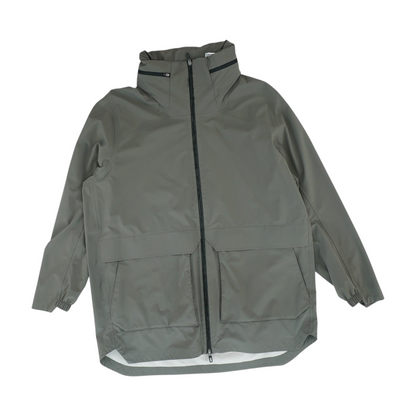 Gray Solid Rain Jacket