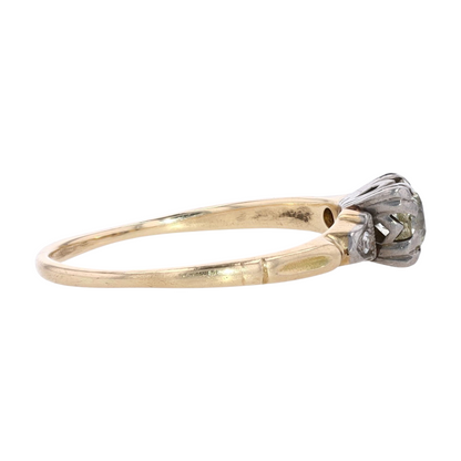 1/2 ct 14K Two-Tone Gold Diamond Engagement Ring