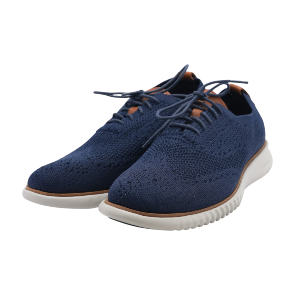 Cole Haan Navy Lace-Up Dress Shoes – Image 2