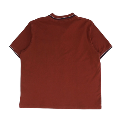 Rust Solid Short Sleeve Polo