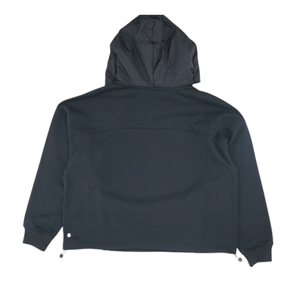 Black Solid Hoodie Pullover