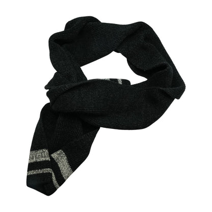 Black Striped Scarf